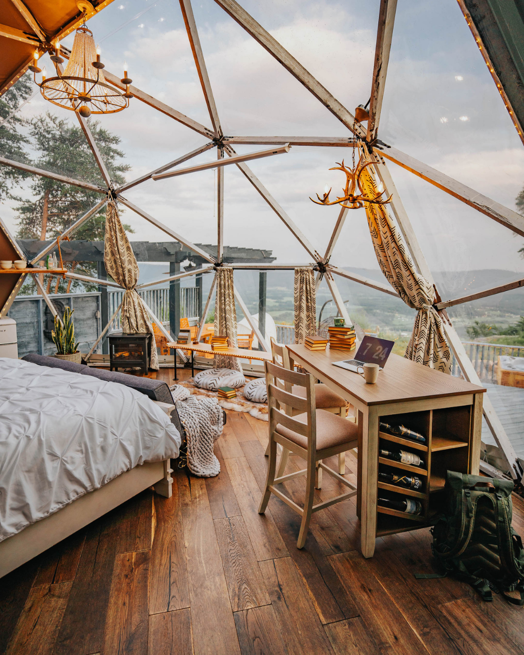 Vacation in Bolt Farm's Luxury Domes and Treehouses Atop Whitwell